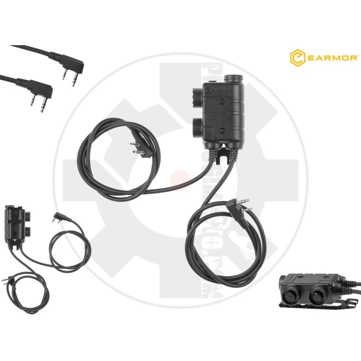 M56 Dual Comm Tactical PTT for 2x Kenwood