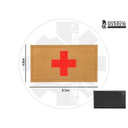 Red cross - Reflective patchTan - Red
