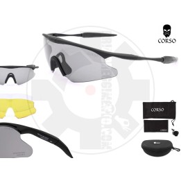 Anchor 3 lenti Black - EN166:2002 & ANSI Z87+