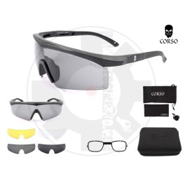 Master 4 lenti Black - EN166:2002 & ANSI Z87+