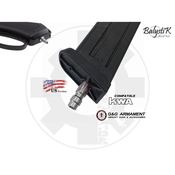 HPA male connector for KWA / G&G GBB (US)