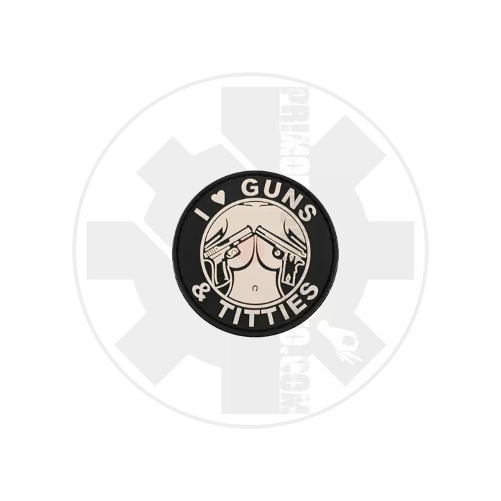 I Love Guns & Titties White - PATCH