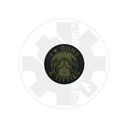 I Love Guns & Titties Green - PATCH