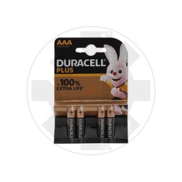 Duracell Plus Extra Life Blister 4 pile Alcaline AAA, Ministilo, LR03