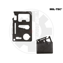 10x SURVIVAL TOOL CARD Personlaizzati - BLACK