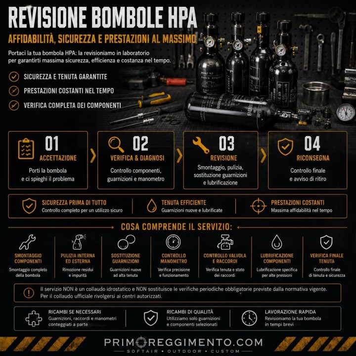 Manutenzione / revisione bombola HPA