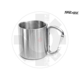 Stainless steel Mug with carabiner