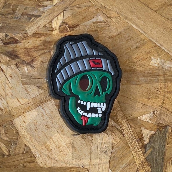 Zombie Skull Beanie - Patch