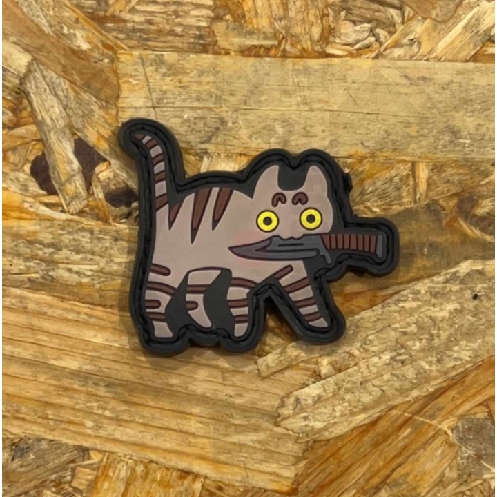 Knife Cat Small Tan / Grey - Patch
