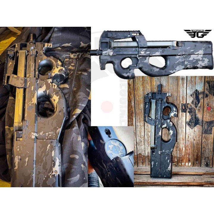 P90 - P98-4 - Laser Black camo - Jing Gong