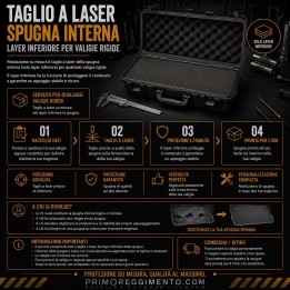 Taglio laser spugna interna Singola