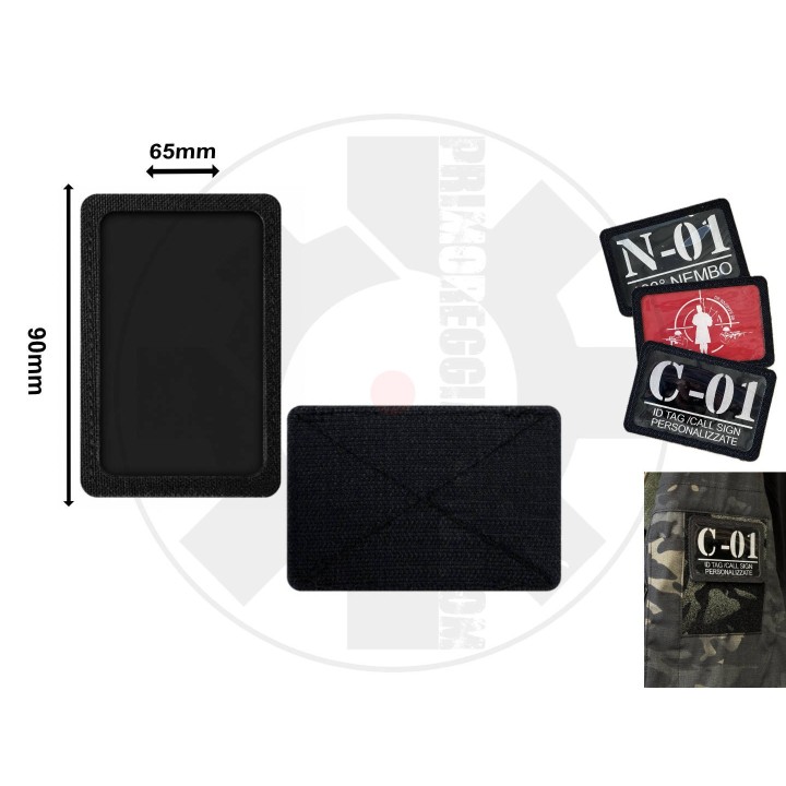 ID Patch Holder – Porta Badge Velcrato Nero