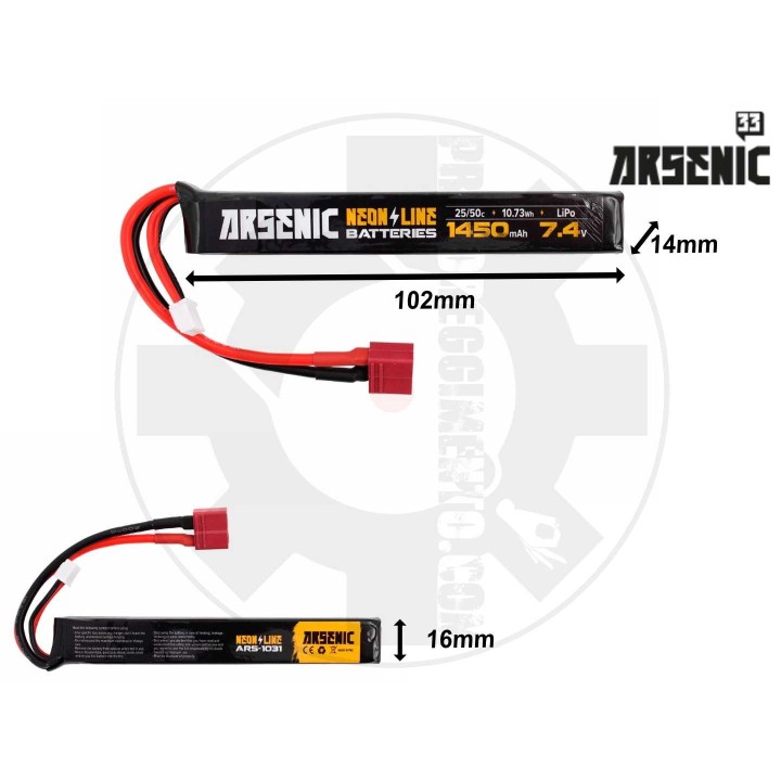 LiPo 7.4 1450 25/50C T-PLUG