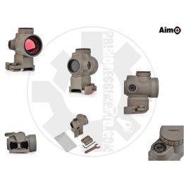 Red Dot with QD Riser Mount & Low Mount - Dark Earth