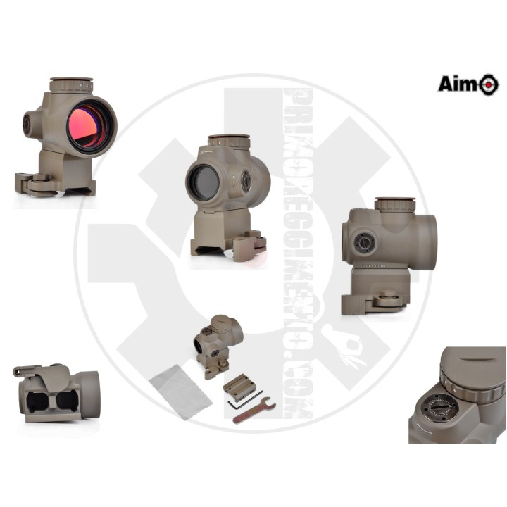 Red Dot with QD Riser Mount & Low Mount - Dark Earth
