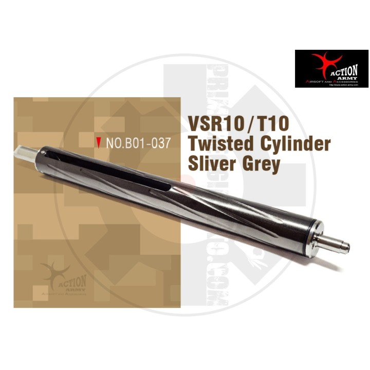 VSR10/ T10 Twisted Cylinder-Sliver Grey