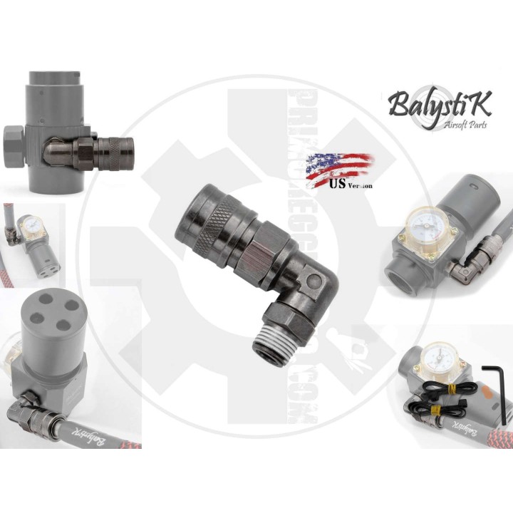 Rotating Elbow coupler with 1/8 NPT male thread - US