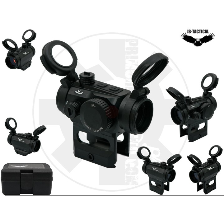Red Dot 1x20 nero 2 MOA con rialzo 1” e doppio attacco 20 mm