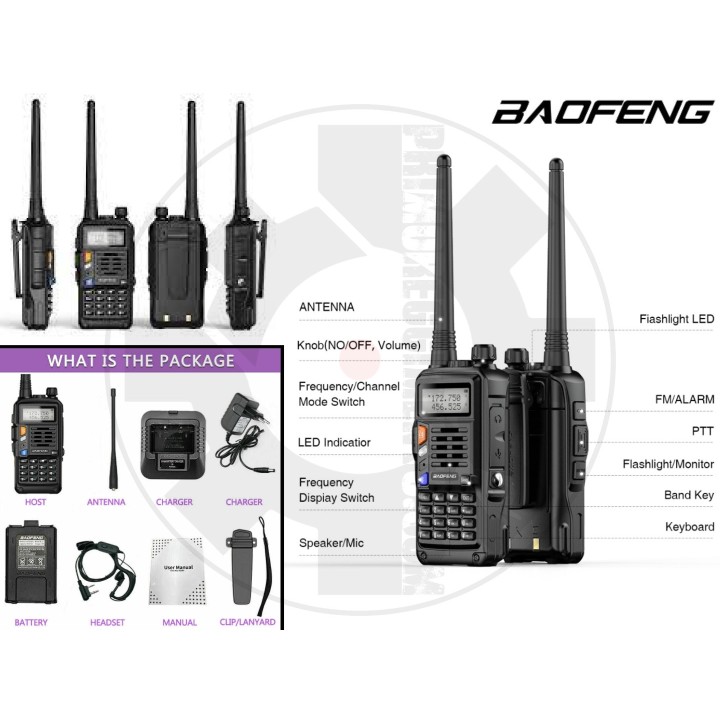 Radio Baofeng UVS9 - Già Programmata