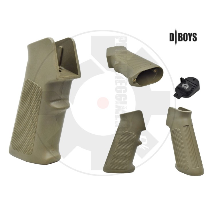 M4 motor grip with grip end - TAN