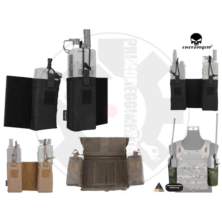 JPC MBITR / MAG velcro pouch set - BLACK