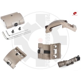 M951 / M961 Aluminum Flashlight Rail Mount - DarkEarth