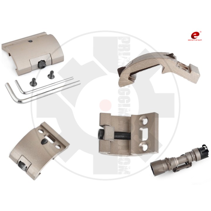 M951 / M961 Aluminum Flashlight Rail Mount - DarkEarth