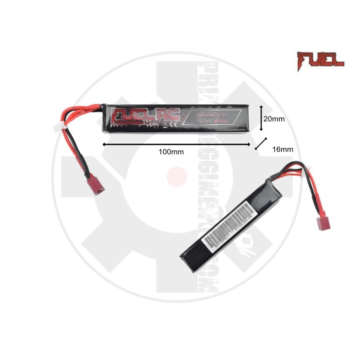 LiPo 11,1V 1300mAh 20C – Stick – Deans