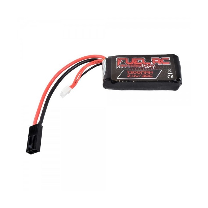 LiPo 7,4V 1300mAh 30C – Brick – Mini Tamiya