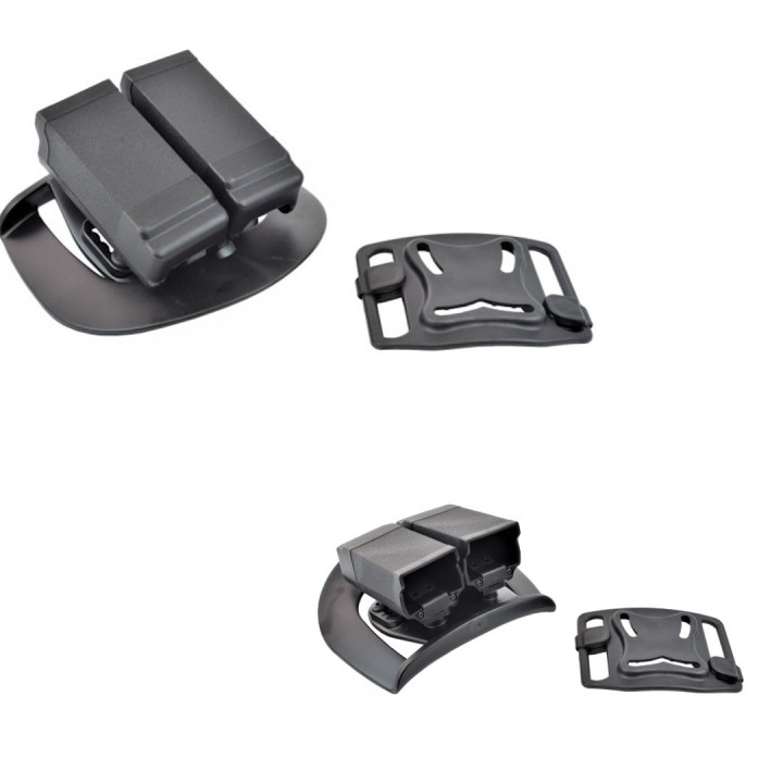 Porta caricatori 9mm rigida nera