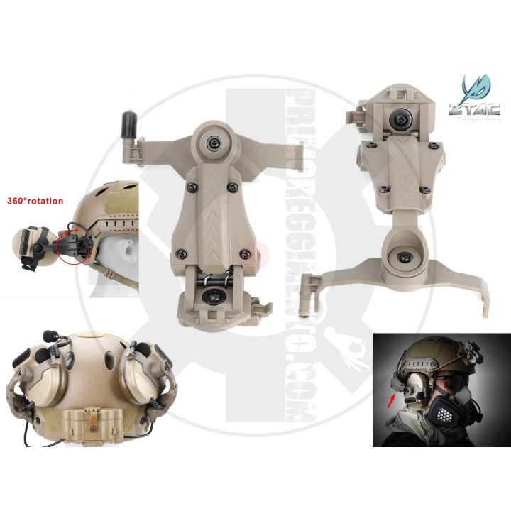 ID102 Headset comtac rail adapter TAN