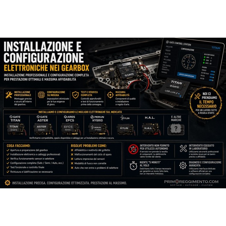 Installazione / configurazione centraline elettroniche per gearbox AEG