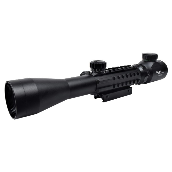 Ottica 3-9x40 illuminata con RAIL