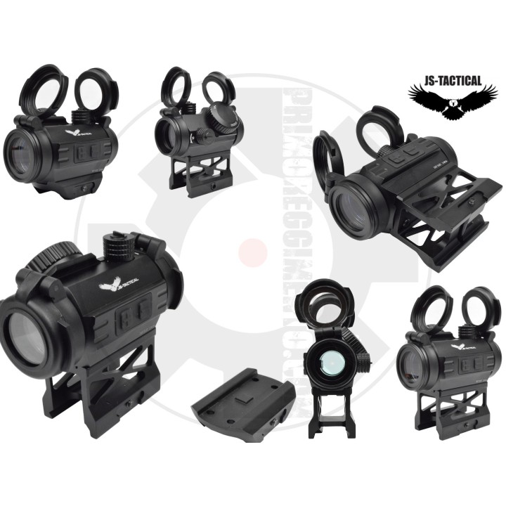 RED DOT SIGHT CON RIALZO 1" NERO - mod1
