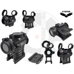 RED DOT SIGHT CON RIALZO 1" NERO - mod2
