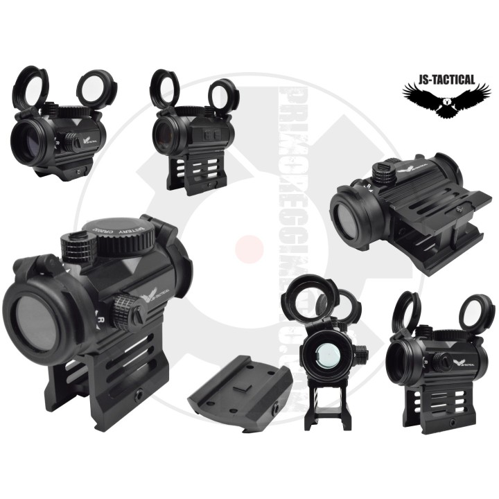 RED DOT SIGHT CON RIALZO 1" NERO - mod2
