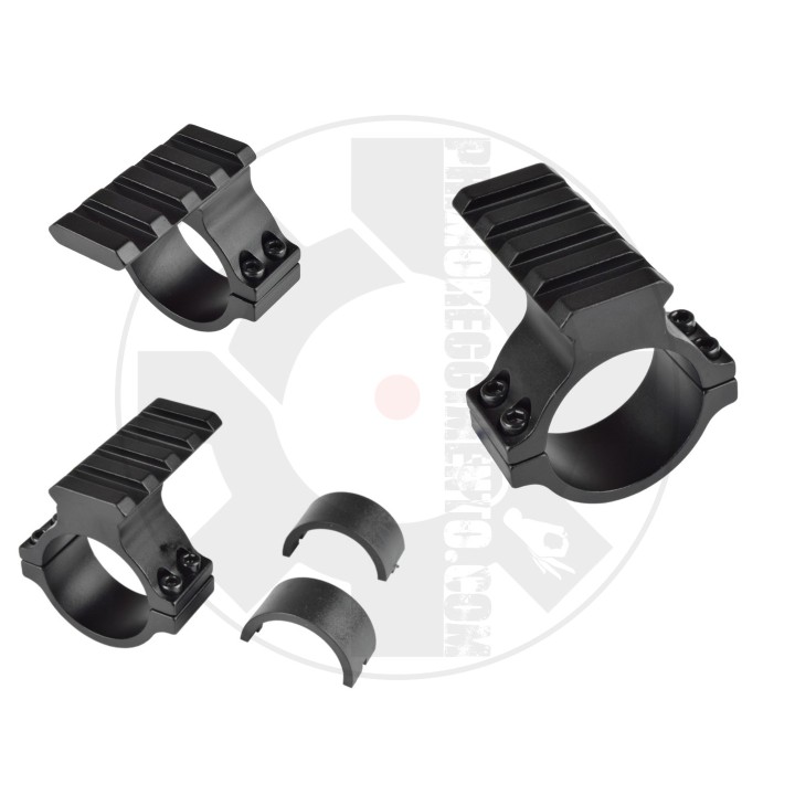 SLITTA 20MM PER OTTICA 1"/30MM NERO