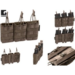 5.56mm Open Triple Mag Pouch Core RAL7013