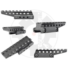RIALZO 1/2 POLLICE SLITTA STANDARD 20MM 8 SLOTS NERO
