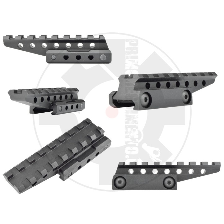 RIALZO 1/2 POLLICE SLITTA STANDARD 20MM 8 SLOTS NERO