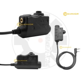 M51 Tactical PTT Kenwood Black (Earmor)