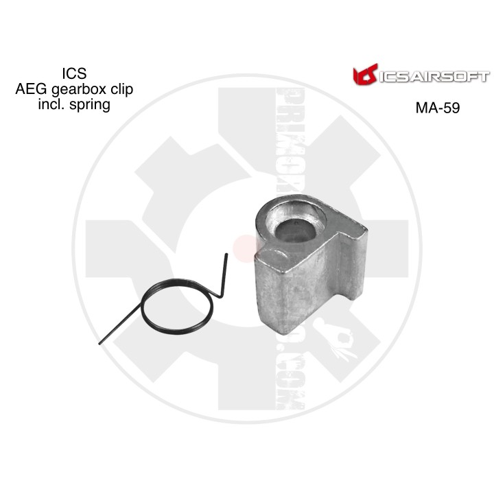 ICS AEG Gearbox clip incl. spring - ICS MA-59