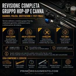 Revisione completa gruppo HOP-UP e canna