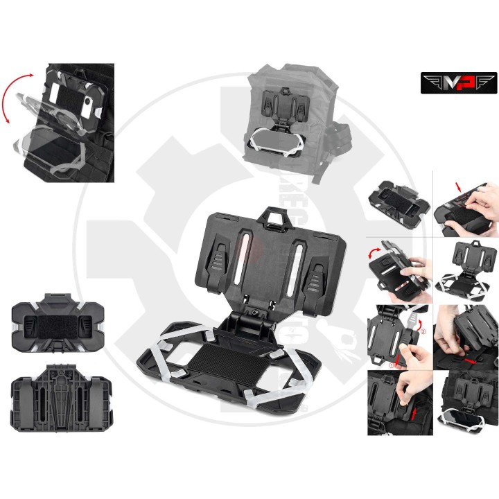 Phone molle folding pouch - Black