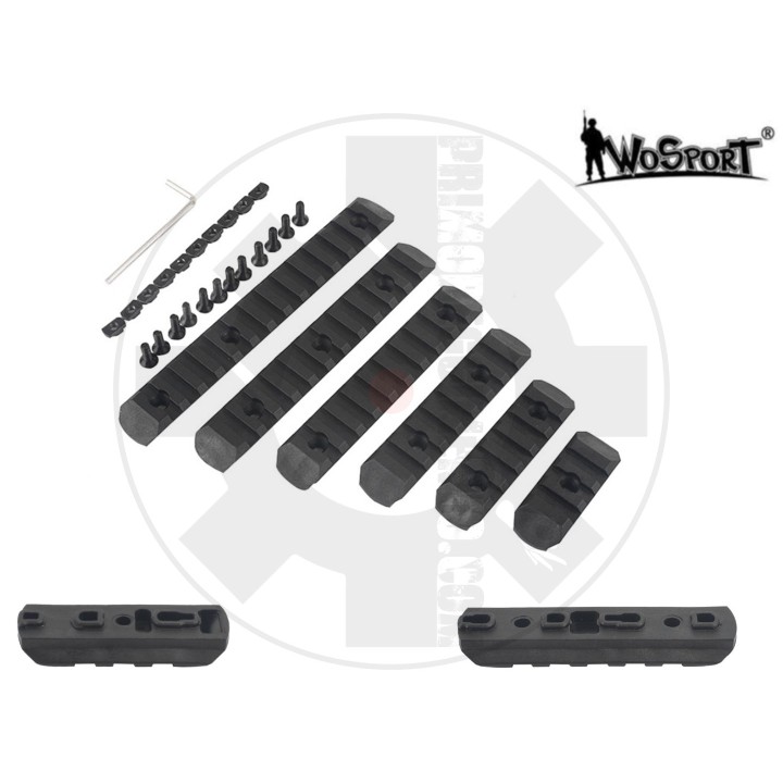 Keymod & M-LOK Rail Set 6-pack Black (MP)