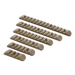 Keymod & M-LOK Rail Set 6-pack Dark Earth (MP)