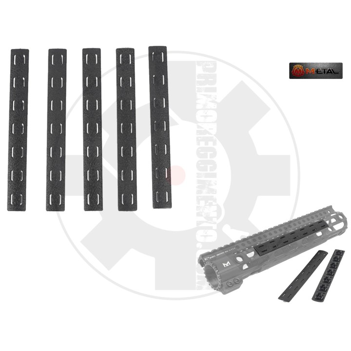 RAIL PANEL PER M-LOK SET 5 PEZZI NERO