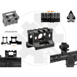 SUPER SLIM PICATINNY RISER MOUNT 1" HIGH, 3 SLOTS