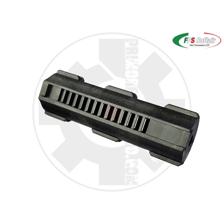 Pistone ZERO-SHOCK alleggerito in tecnopolimero e Carbon Fiber - 14 denti
