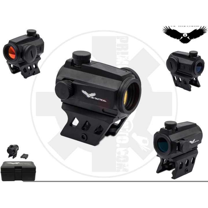 Red dot 1x20 batteria + energia solare (nero)